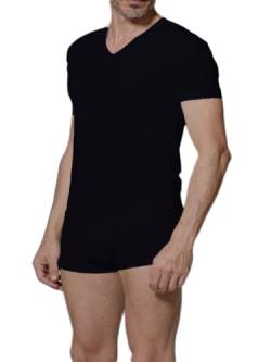 JULIPET JNM118 IGDIR T-Shirt V-Ausschnitt Baumwolle Stretch, Schwarz L von Julipet