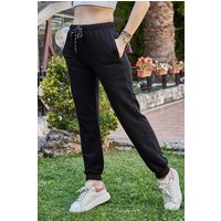 Jumeon Jogginghose X6034 XHN, Schwarz, Größe xl damen, %100% BAUMWOLLE von Jumeon