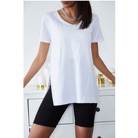 Jumeon T-Shirt X0577 XHN, Weiß, Größe s damen, 100% BAUMWOLLE von Jumeon