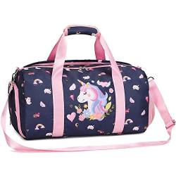 Sporttasche Kinder Reisetasche Mädchen Einhorn Sporttasche Klein Saunatasche Schwimmtasche Mädchen Sporttasche Mädchen von Jumpopack