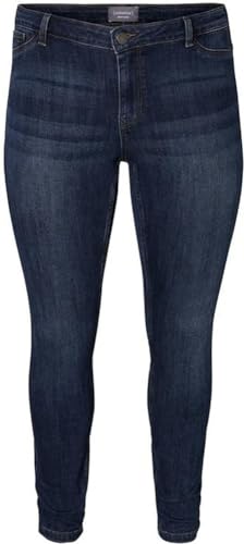 Junarose Damen JRFASHION Queen K SUPPY Slim Jeans, Blau (Dark Blue Denim Dark Blue Denim), W29/L32 (Herstellergröße: 38) von Junarose