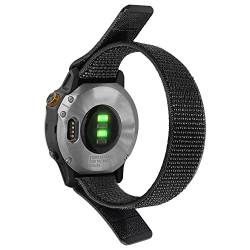 Junerain 20/22/26 mm Nylonschlaufen-Uhrenarmband-Ersatz for Garmin Fenix ​​7/7S/7X/6X/6S/6 Pro/5X/5S, Sport-Uhrenarmband, Smartwatch-Armband von Junerain