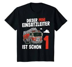 Kinder 1 Jahr Feuerwehr | 1. Geburtstag Junge Feuerwehr T-Shirt von Jungen Feuerwehr Designs Zum Kindergeburtstag