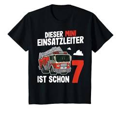 Kinder 7 Jahre Feuerwehr | 7. Geburtstag Junge Feuerwehr T-Shirt von Jungen Feuerwehr Designs Zum Kindergeburtstag
