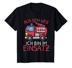 Kinder Aus Dem Weg Bin Im Einsatz | Feuerwehrauto Jungen Feuerwehr T-Shirt von Jungen Feuerwehr Designs Zum Kindergeburtstag