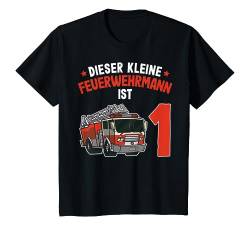 Kinder Dieser Feuerwehrmann ist 1 | 1. Geburtstag Jungen Feuerwehr T-Shirt von Jungen Feuerwehr Designs Zum Kindergeburtstag