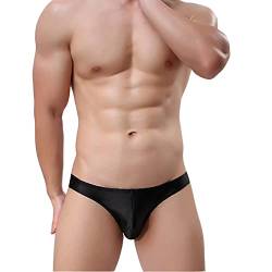 Jungerhouse Herren Panty Modals Slips Unterwäsche Seidenweich Unterhose Atmungsaktive Männer (XL,schwarz) von Jungerhouse