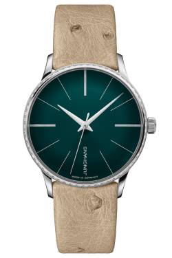 Junghans 027/3240.00 Meister Damenarmbanduhr Automatic Beige/Grün von Junghans