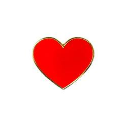 Herz Ansteck-Pin zum Valentinstag | Herz Brosche | Geschenk zum Valentinstag | Muttertagsgeschenk | Herz Schmuck rot | Herzanstecker von Jungle Empire