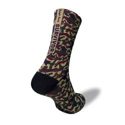 Jungle Socks Lustige Bunte Lange Sportsocken für Männer und Frauen für CrossFit, Radfahren, Straße, Wandern, Laufen, Fitnessstudio - Lange Radsocken, MTB, Radsocken, Rennrad. von Jungle Socks