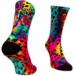 Jungle Socks Lustige Sportsocken für CrossTraining, Radfahren, Laufen, Fitness, Fitnessstudio für Männer und Frauen, entworfen in Europa., Tierdruck, 35-40 von Jungle Socks