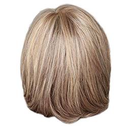 Echthaar Perücke Schwarz Bob Frauen Sexy Short Cool Straight Styling Vollperücke Perücke Fashion Perücke Perücke Perücke Bob Perücke Damen (a-Brown, One Size) von Junhasgood