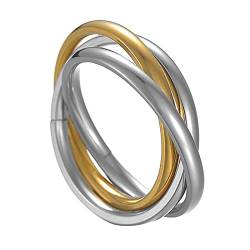 Junhasgood Damen Silber Ring Halloween Ringe Paar Ringe Ringe Ringe Kostüme für Frauen Stapeln Gold für Frauen Ringe Hochglanz Comfort Fit Ehering (Gold, 6) von Junhasgood