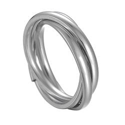 Junhasgood Damen Silber Ring Halloween Ringe Paar Ringe Ringe Ringe Kostüme für Frauen Stapeln Gold für Frauen Ringe Hochglanz Comfort Fit Ehering (Silver, 8) von Junhasgood