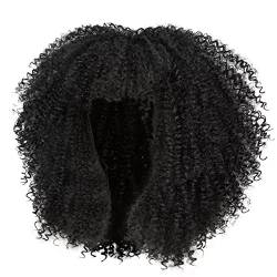 Perücke Irokese 16-Perücke mit kurzen Haaren, seltsam, gelockt, mit für Cosplay, Lolita, synthetischer Naturkleber, gemischt, blond Lockenwickler Männer (Black-C, One Size) von Junhasgood