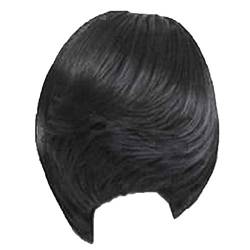 Perücken Lange Haare Silber Vollperücke Perücke kurz voll cool Perücke Cover Perücke Sexy Styling Perücke Perücke Engel (Black, One Size) von Junhasgood