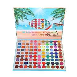 Professional Makeup Langlebig Bunt Perlmutt Farben Lidschatten für Festival und Bühnen Make Up Farben Lidschatten Palette Matte Shimmer Glitter von Junhasgood