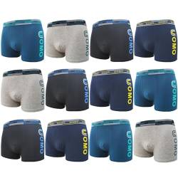 12er Pack Jungen Boxershorts Unterhose aus Baumwolle Größen 158-164 (158, Numeric_164 12er Pack Farbmix 1) von Junione