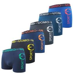 6er Pack Jungen Boxershorts Unterhose aus Baumwolle Größen 134-140 (134, 140, 6er Pack Farbmix 3) von Junione