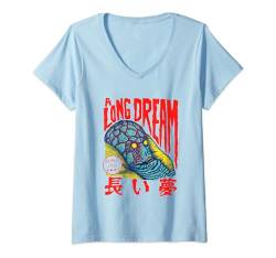 Junji Ito A Long Dream Monsterkopf T-Shirt mit V-Ausschnitt von Junji Ito
