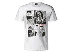 Junji Ito T-Shirt Modell Comic-Seite, Druck auf der Vorderseite, Anime Horror, kurze Ärmel, 100 % Baumwolle, Unisex, weiß, Größen für Erwachsene und Jungen. von Junji Ito