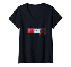 Junji Ito Tomie in Rot T-Shirt mit V-Ausschnitt von Junji Ito