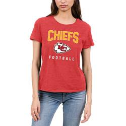 Junk Food Clothing x NFL – 1st & Goal – Offiziell lizenziertes Profi-Fußball-Fan-T-Shirt für Damen – Teamfarben von Junk Food