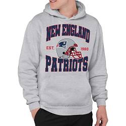 Junk Food Clothing x NFL - New England Patriots - Teamhelm - Unisex Erwachsene Pullover Fleece Hoodie für Männer und Frauen - Größe XX-Large von Junk Food