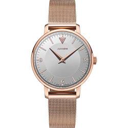 Junkers Therese Damen Analog Quarz Uhr Edelstahlarmband rosé Silber 9.25.01.07.M von Junkers