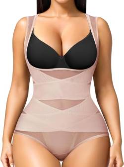 Junlan Body Shapewear Damen Bauchweg Bodysuit Figurenformend Damen Body Shaper Formbody Miederbody Taillenformer Damen Bauchweg Body (Lila, 2X-Large) von Junlan