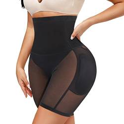 Junlan Damen Figurformend Miederpants Shapewear Bauchweg Unterhose Spanx Push up Unterhose Damen Butt Lifter Body Shaper (schwarz, Medium) von Junlan