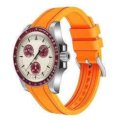 Juntan 20mm 22mm Gebogene Enden Silikon Armband Universal Weichem Gummi Sport Ersatz Uhrenarmband für Moonswatch mehrere Farben Armbänder Männer Frauen von Juntan