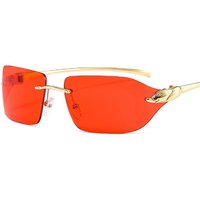 Juoungle Sonnenbrille Retro Mode Rahmenlose Sonnenbrille für Damen Herren von Juoungle