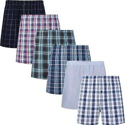 JupiterSecret Herren Boxershorts Baumwolle Unterhosen Männer 6er und 10er Pack Große Amerikanische Boxershorts, 4XL von JupiterSecret