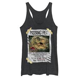 Jurassic Park Damen Missing Pet Hemd, Schwarz/Erika, XX-Large von Jurassic Park