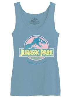 Jurassic Park Damen Wojupamtk010 Tanktop, blau, Large von Jurassic Park