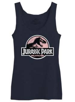 Jurassic Park Damen Wojupamtk011 Tanktop, Marineblau, Large von Jurassic Park