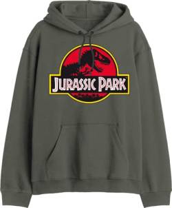 Jurassic Park Herren Mejuamsw004 Kapuzenpullover, Kaki, M von Jurassic Park