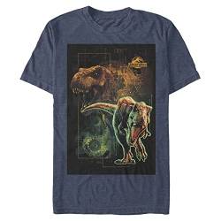 Jurassic Park Herren Ultimate Predator T-Shirt, Marineblau Heather, XL Groß Tall von Jurassic Park
