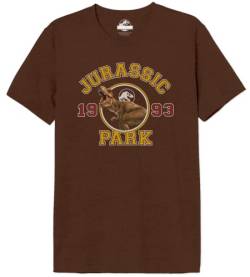 Jurassic Park Herren mejupamts106 T-Shirt, Braun Melange, M von Jurassic Park