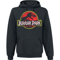 Jurassic Park Kapuzenpullover - Distressed Logo - S bis 4XL - für Männer - Größe 3XL - schwarz  - Lizenzierter Fanartikel von Jurassic Park