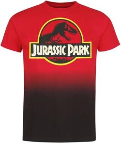 Jurassic Park Logo Männer T-Shirt Multicolor L 100% Baumwolle Fan-Merch, Filme, TV-Serien von Jurassic Park