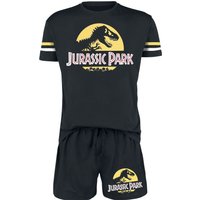 Jurassic Park Schlafanzug - Logo - S bis 3XL - für Männer - Größe S - schwarz  - EMP exklusives Merchandise! von Jurassic Park