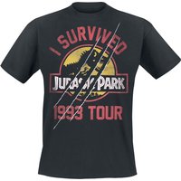 Jurassic Park T-Shirt - I Survived 1993 Tour - S bis XXL - für Männer - Größe M - schwarz  - EMP exklusives Merchandise! von Jurassic Park
