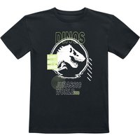 Jurassic Park T-Shirt für Kinder - Kids - Jurassic World - Dinos - für Mädchen & Jungen - schwarz  - Lizenzierter Fanartikel von Jurassic Park