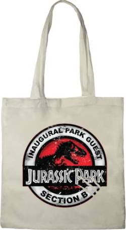 Jurassic Park Tote Bag T-REX, Referenz: BWJUPAMBB001, weiß, 38 x 42 cm von Jurassic Park