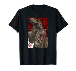 Jurassic World Dominion Carnotaurus & T-Rex Red Poster T-Shirt von Jurassic World