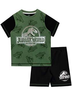 Jurassic World Jungen Dinosaurier Schlafanzug Schwarz 134 von Jurassic World