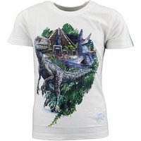 Jurassic World Print-Shirt Jurassic World Blue Velo Kinder T-Shirt Jungen Dinos Gr. 110 bis 140, 100% Baumwolle von Jurassic World