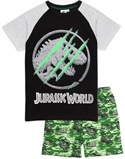 Jurassic World Pyjamas Jungen Kinder Camo T-Shirt Shorts oder Hosenoptionen 10-11 Jahre von Jurassic World